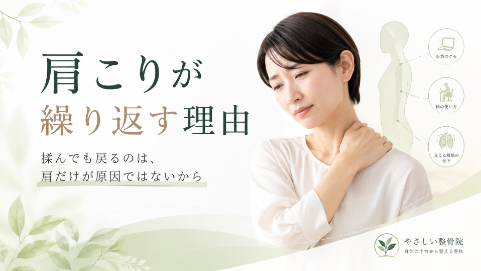 肩こりが繰り返す理由 なぎの木整骨院