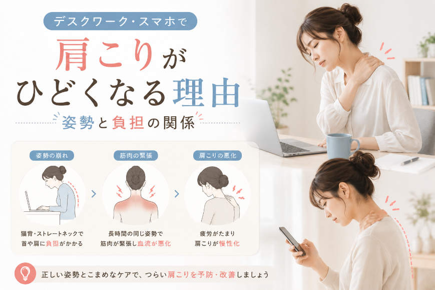 肩こりデスクワーク なぎの木整骨院